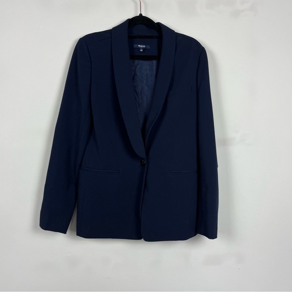 MADEWELL DUSKFALL ONE BUTTON BLAZER IN NAVY SIZE 4 - Picture 5 of 15